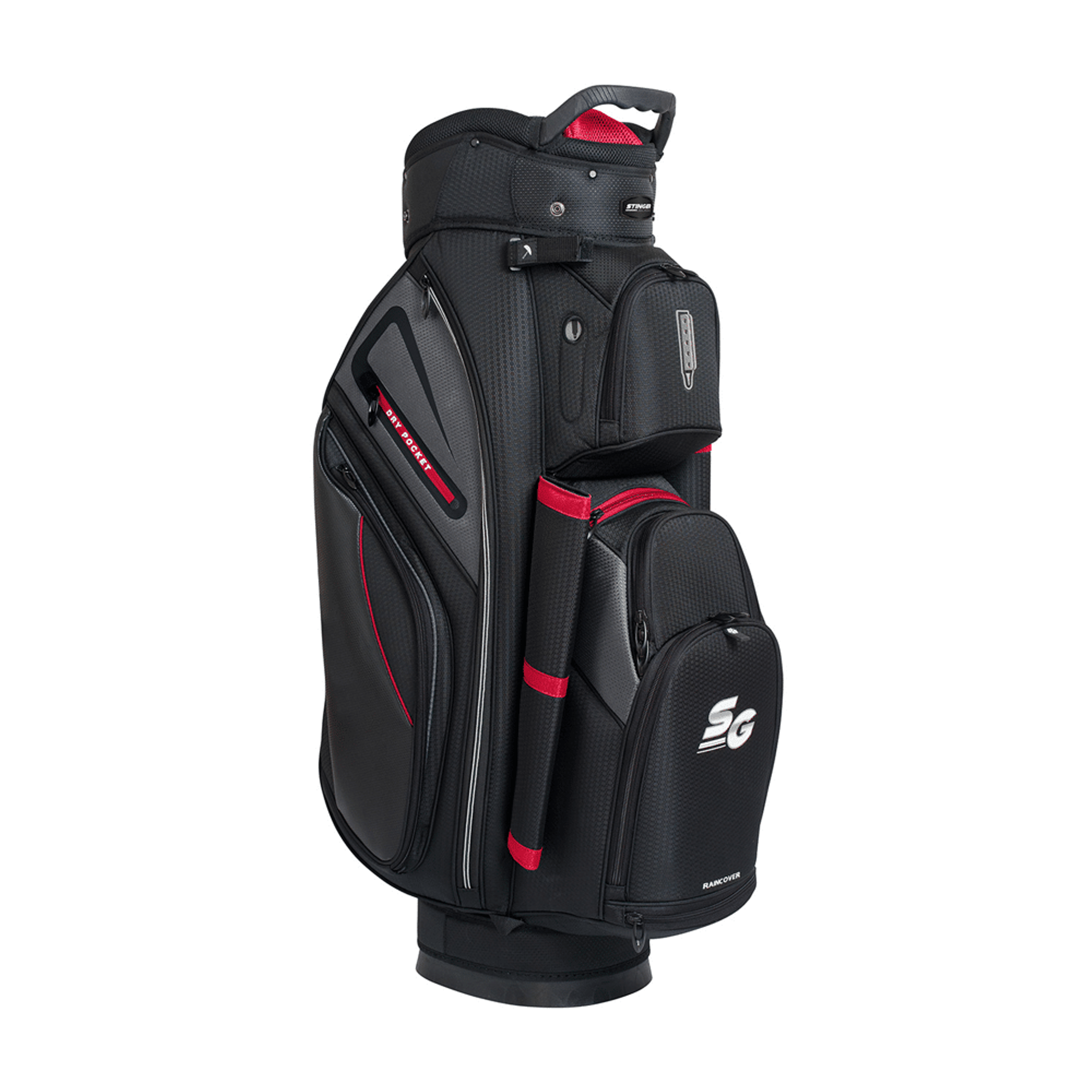 Stinger Premium Golf Bag Black/Red