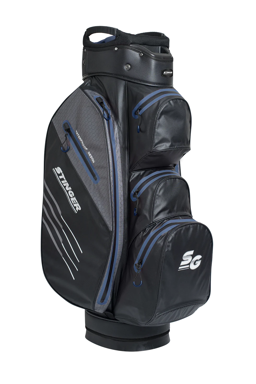 Stinger Waterproof Golf Bag Black/Navy